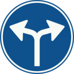 mandatory direction ahead turn left right